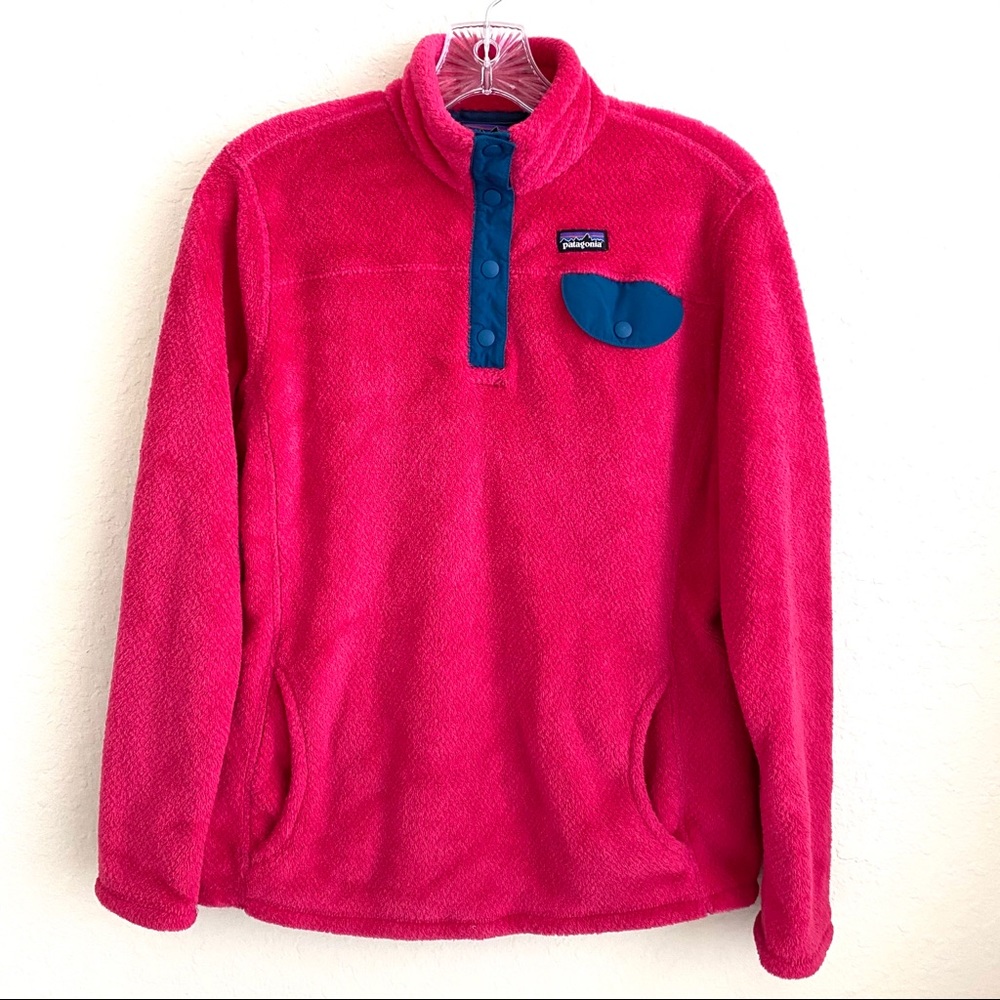 Patagonia Girls Berry Re-tool SnapT Fleece Jacket